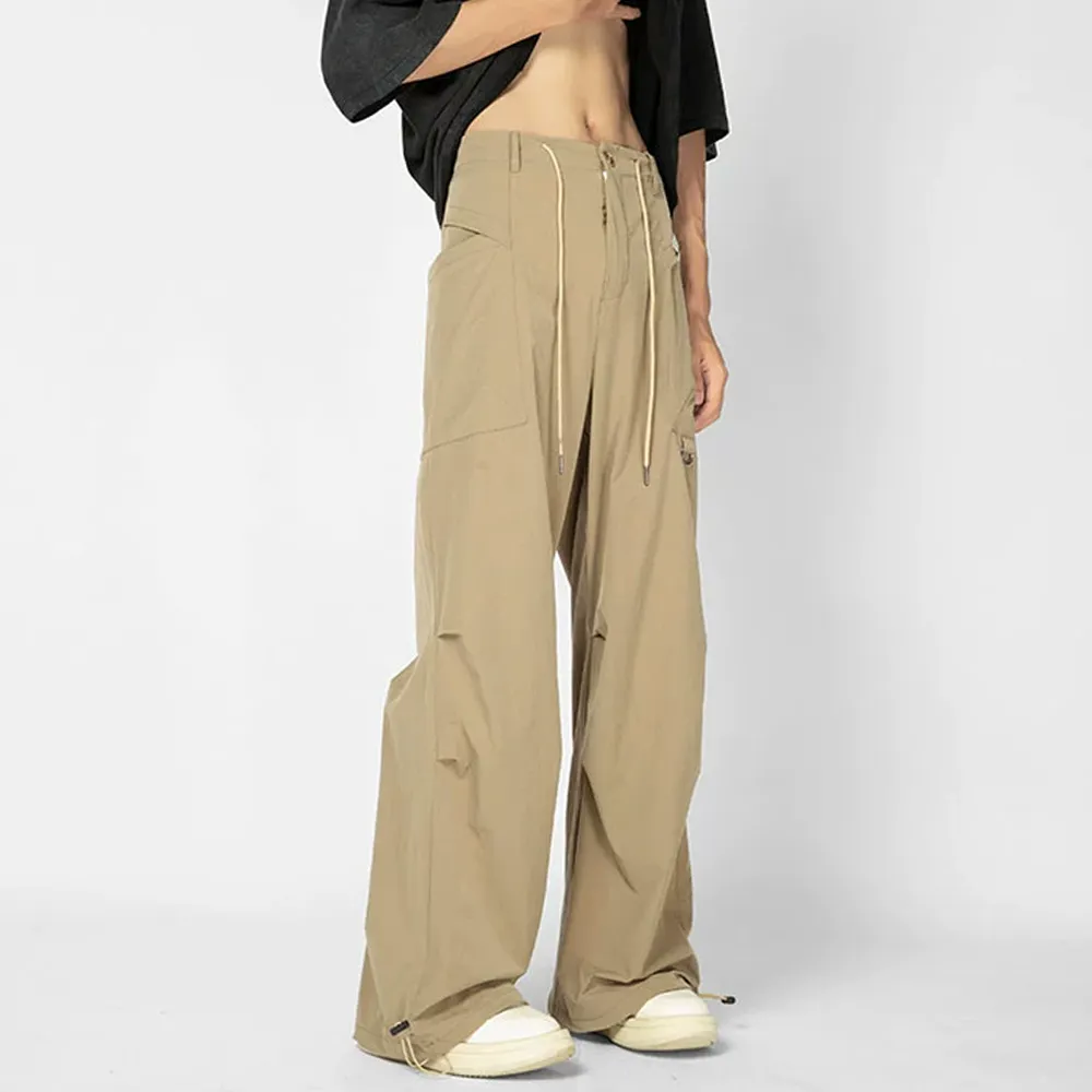 Retro Thin Paratrooper Charge Cargo Sweatpants
