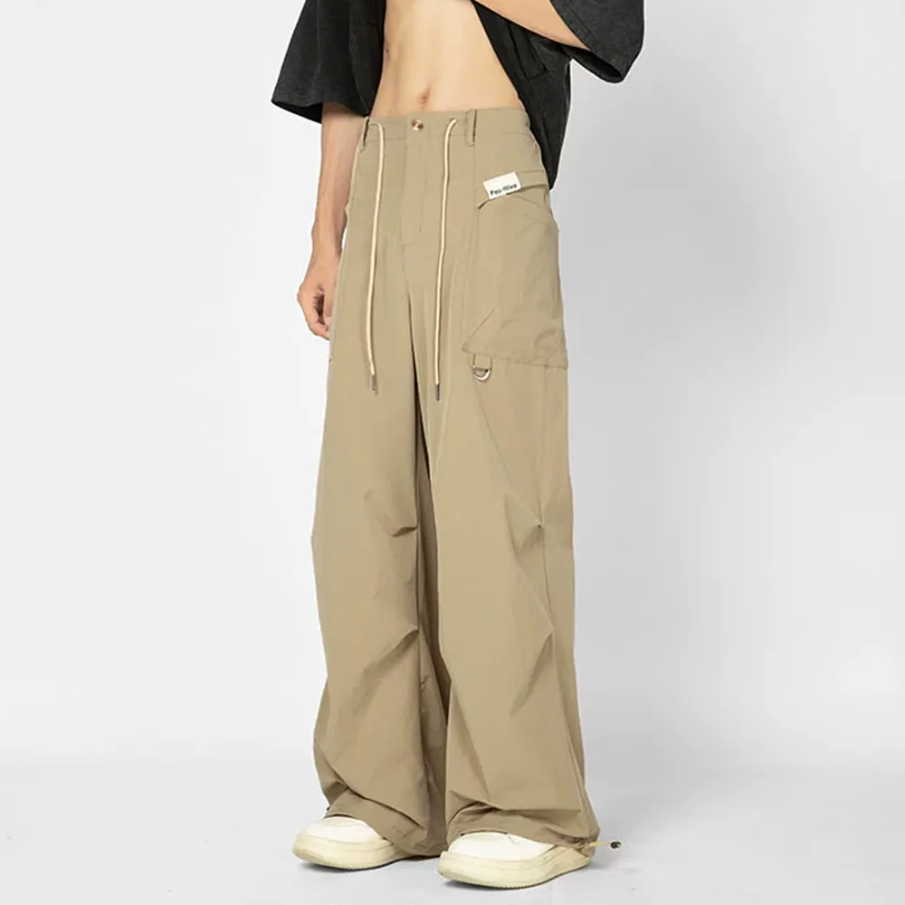 Retro Thin Paratrooper Charge Cargo Sweatpants
