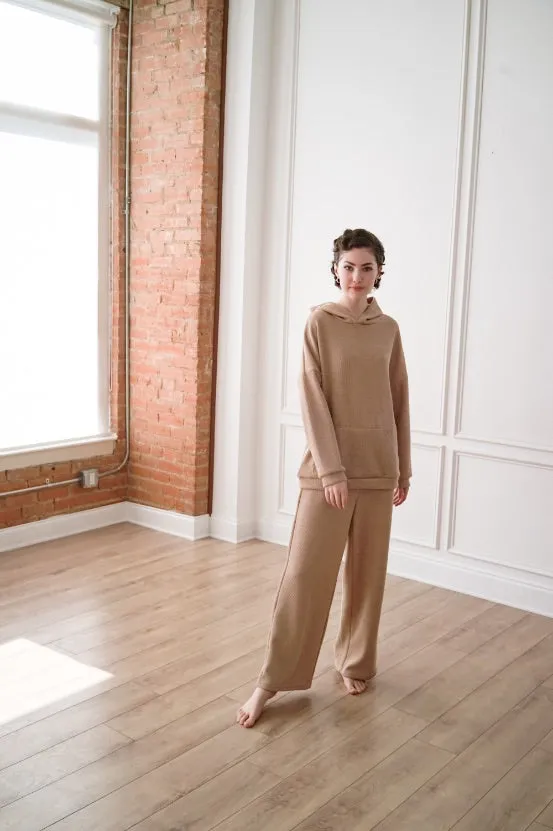 Rib-Knit Hoodie and Sweats