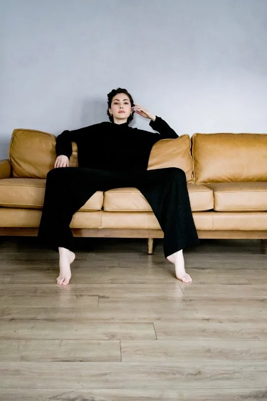 Rib-Knit Hoodie and Sweats