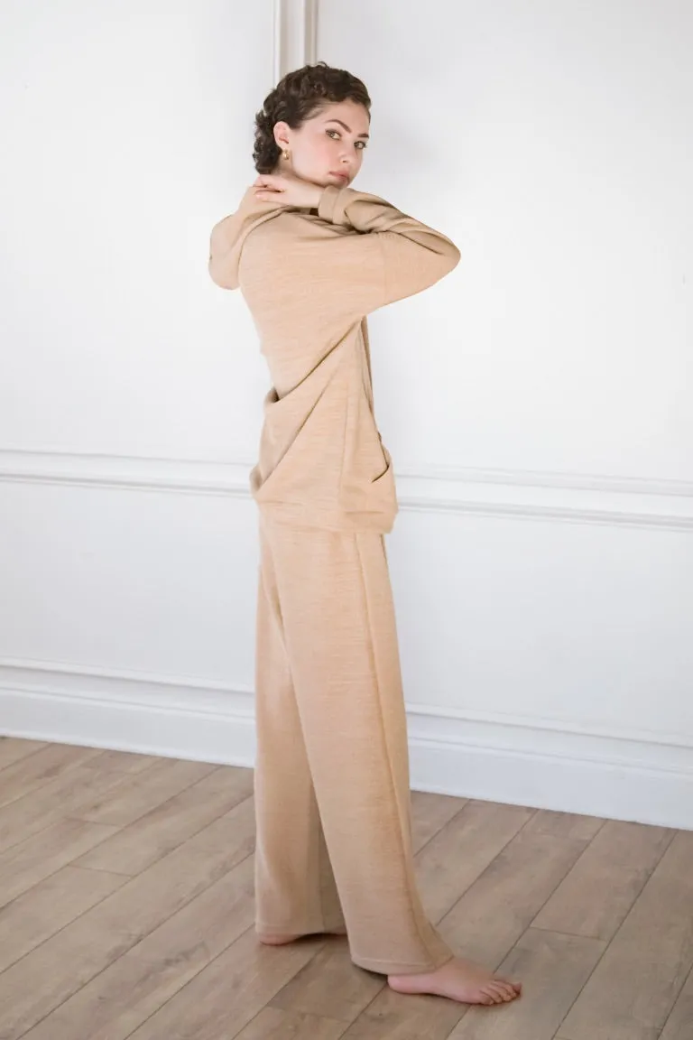 Rib-Knit Hoodie and Sweats