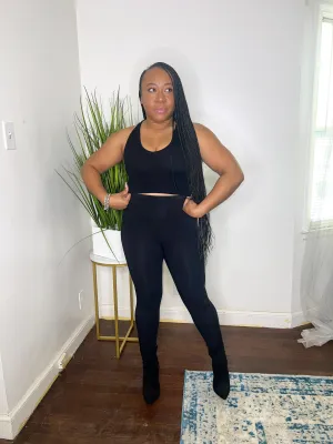 Ribbed V-neck Bralette