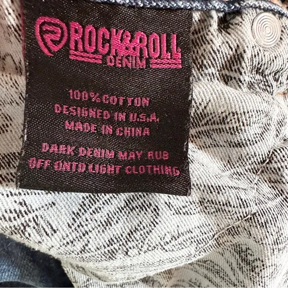 Rock &amp; Roll Denim High Rise Palazzo Flare 33x34