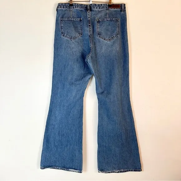 Rock &amp; Roll Denim High Rise Palazzo Flare 33x34