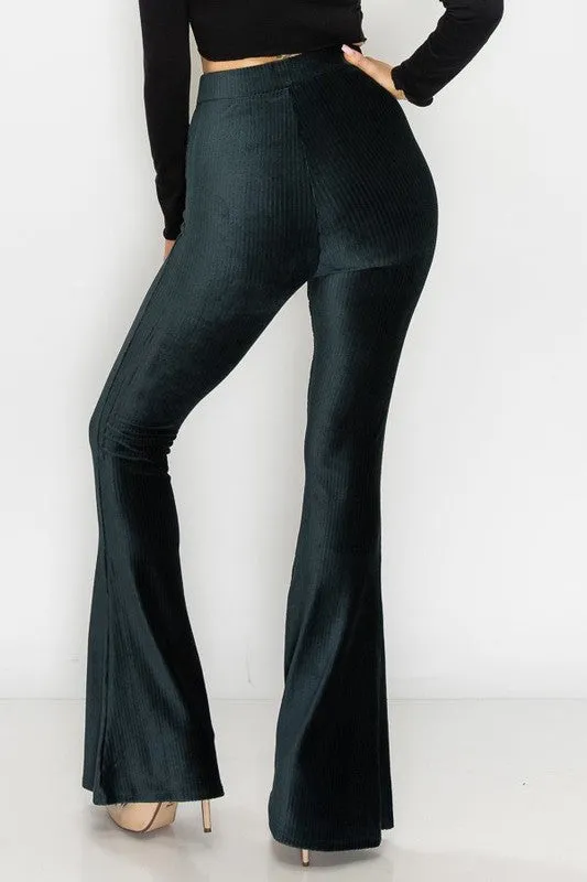 ROLLA VELVET STRETCH FLARES