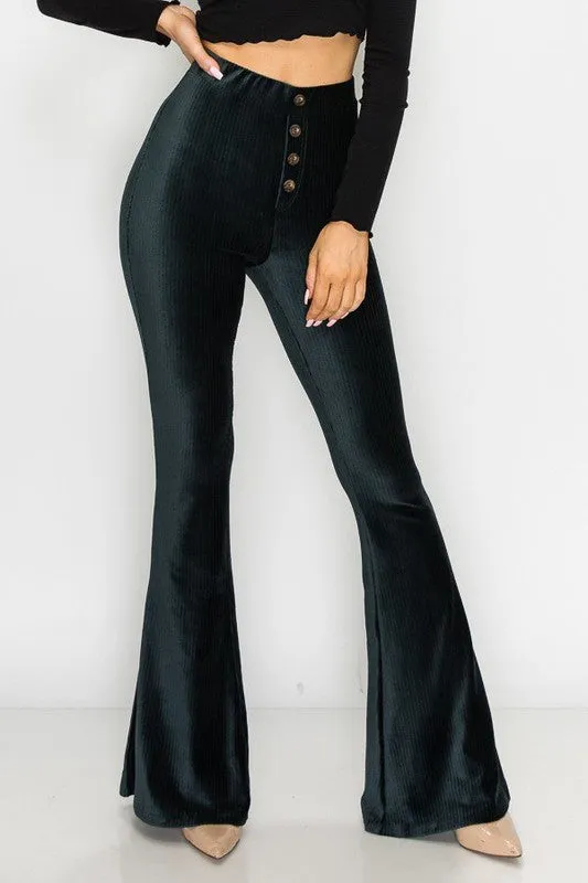 ROLLA VELVET STRETCH FLARES