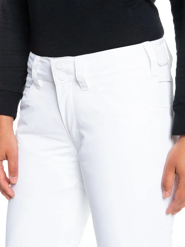 Roxy Backyard Womens Pants Bright White
