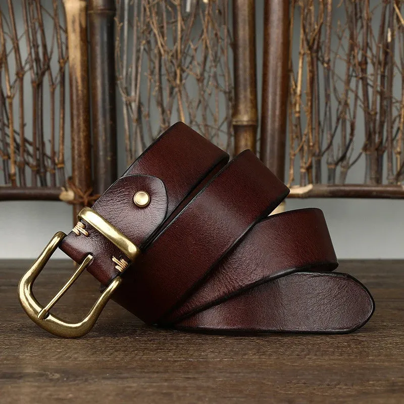 RoyaleGlow Ares Leather Belt for Men Stylish Durable Wear