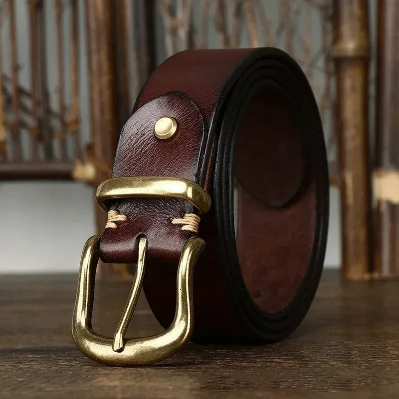 RoyaleGlow Ares Leather Belt for Men Stylish Durable Wear