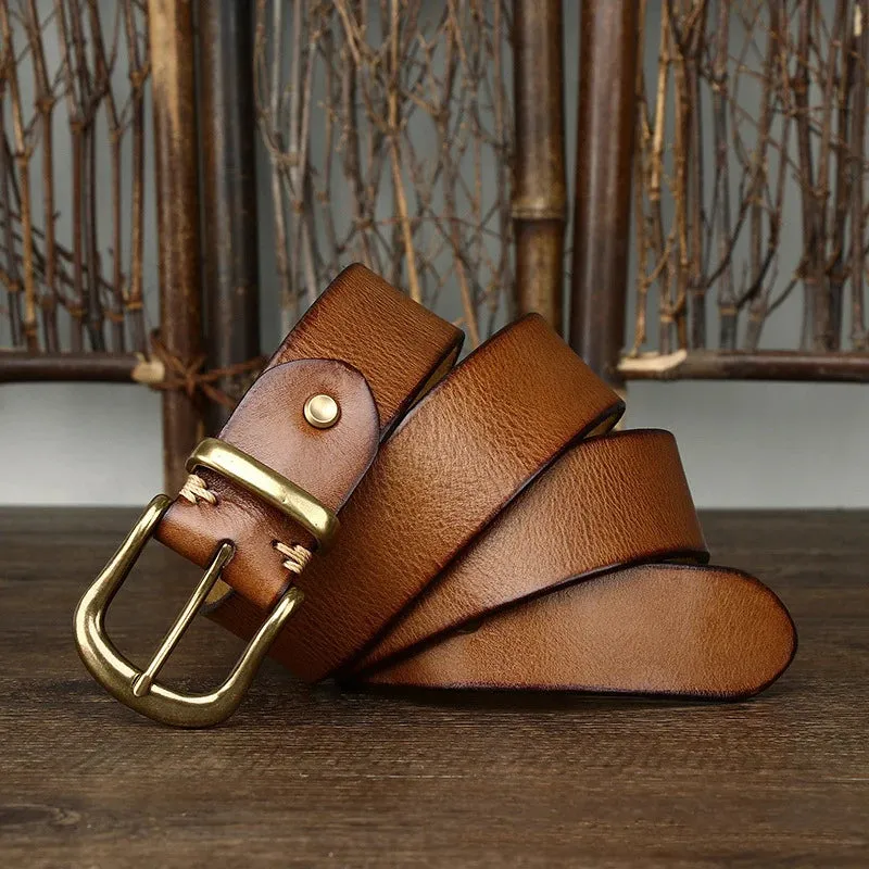 RoyaleGlow Ares Leather Belt for Men Stylish Durable Wear