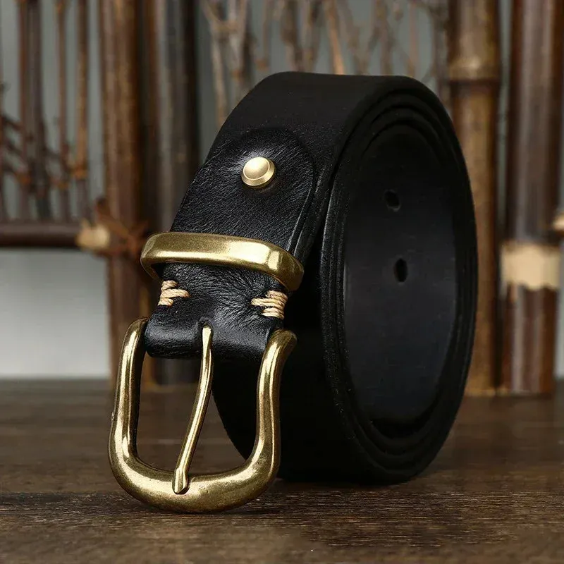 RoyaleGlow Ares Leather Belt for Men Stylish Durable Wear