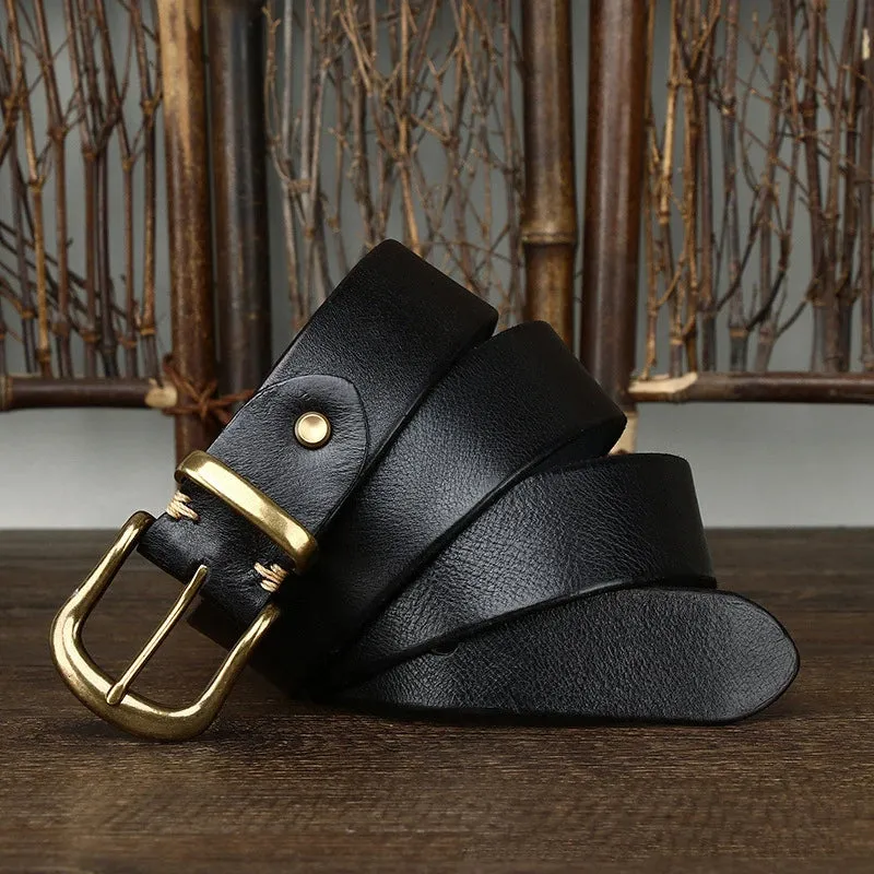 RoyaleGlow Ares Leather Belt for Men Stylish Durable Wear
