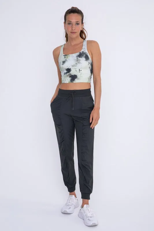 RUCHED FRONT ACTIVE JOGGERS