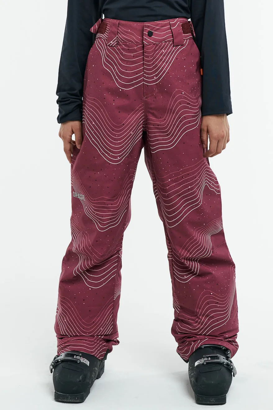 SAMPLE - Comi Pant-Shadows outlines cherry