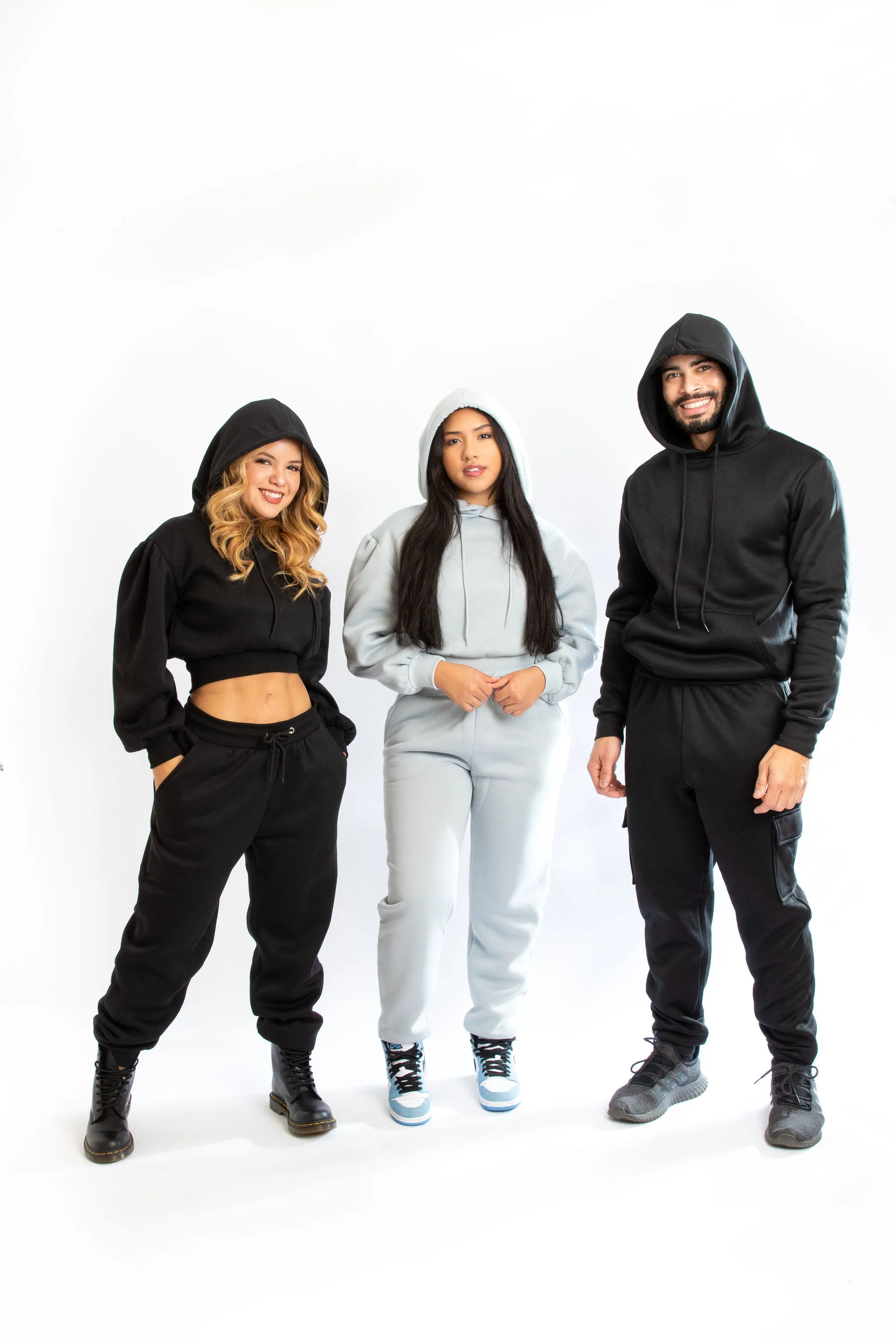 S&P Black Cargo Sweatpants