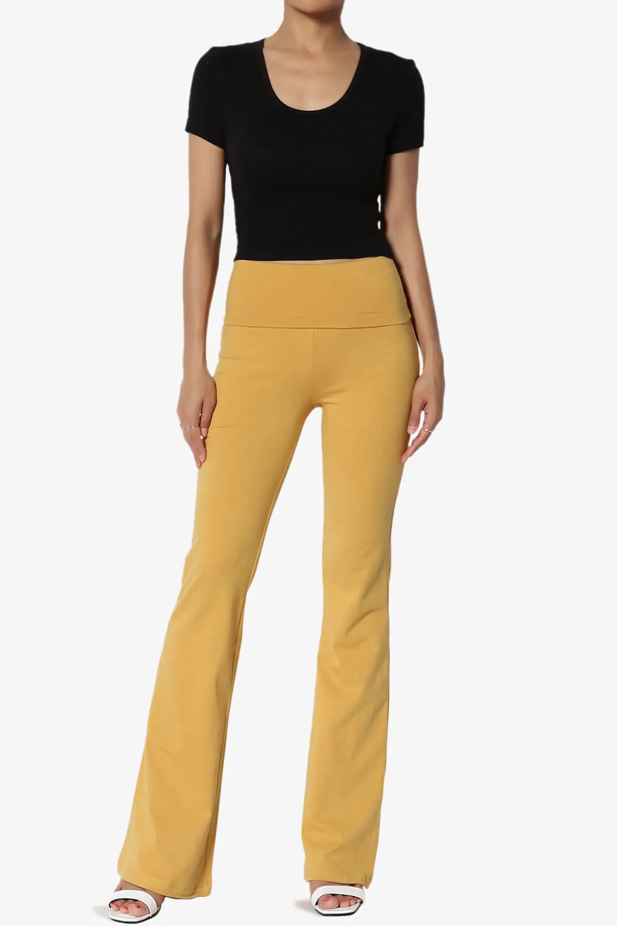 Sara Foldover Waist Yoga Pants PLUS