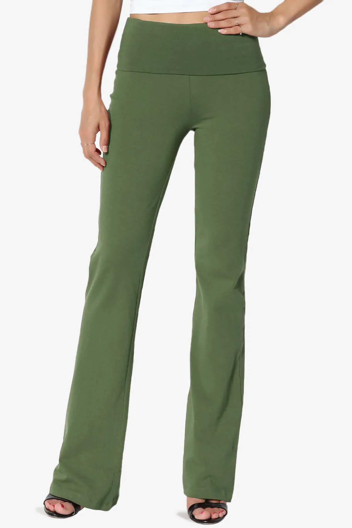 Sara Foldover Waist Yoga Pants PLUS