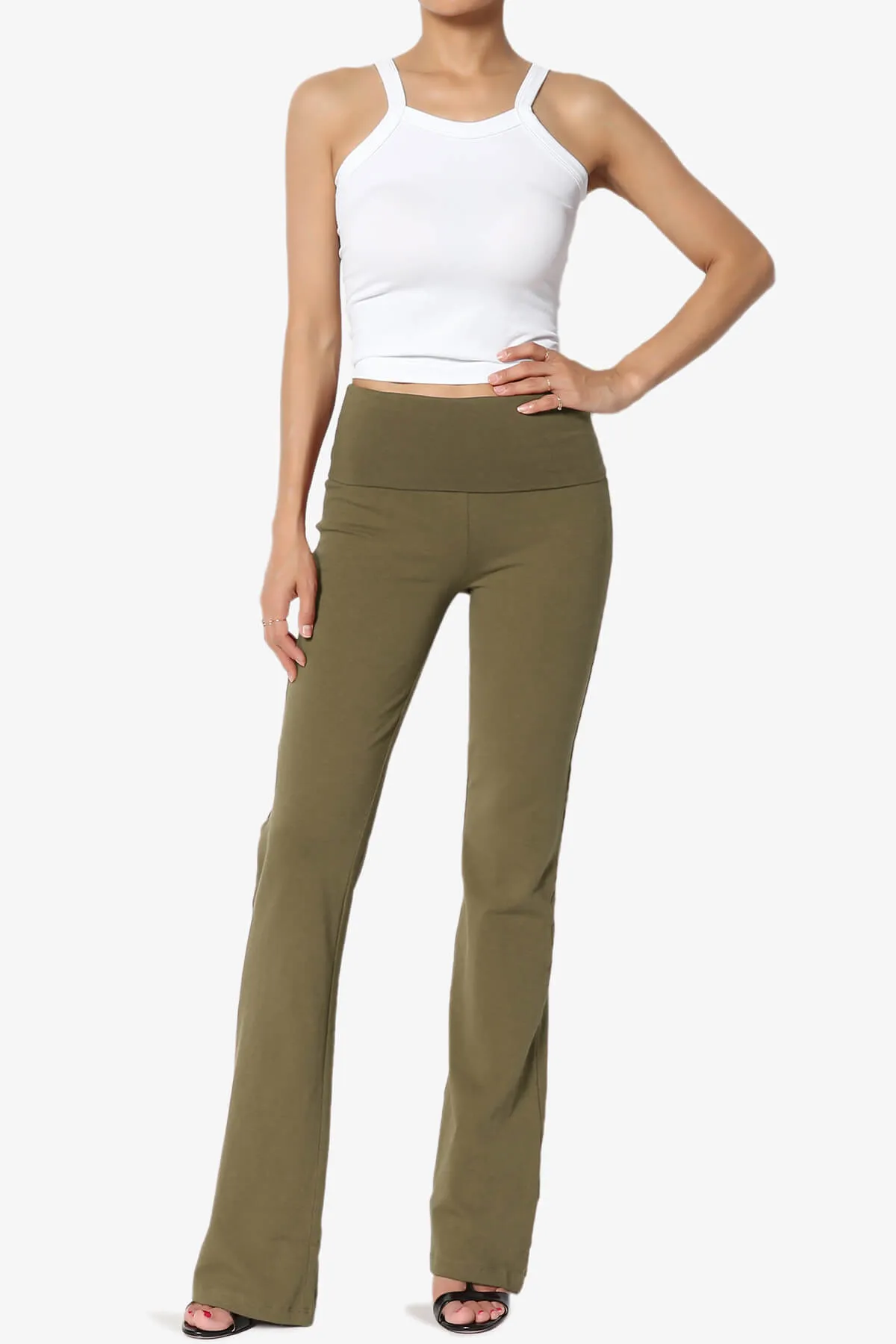 Sara Foldover Waist Yoga Pants PLUS