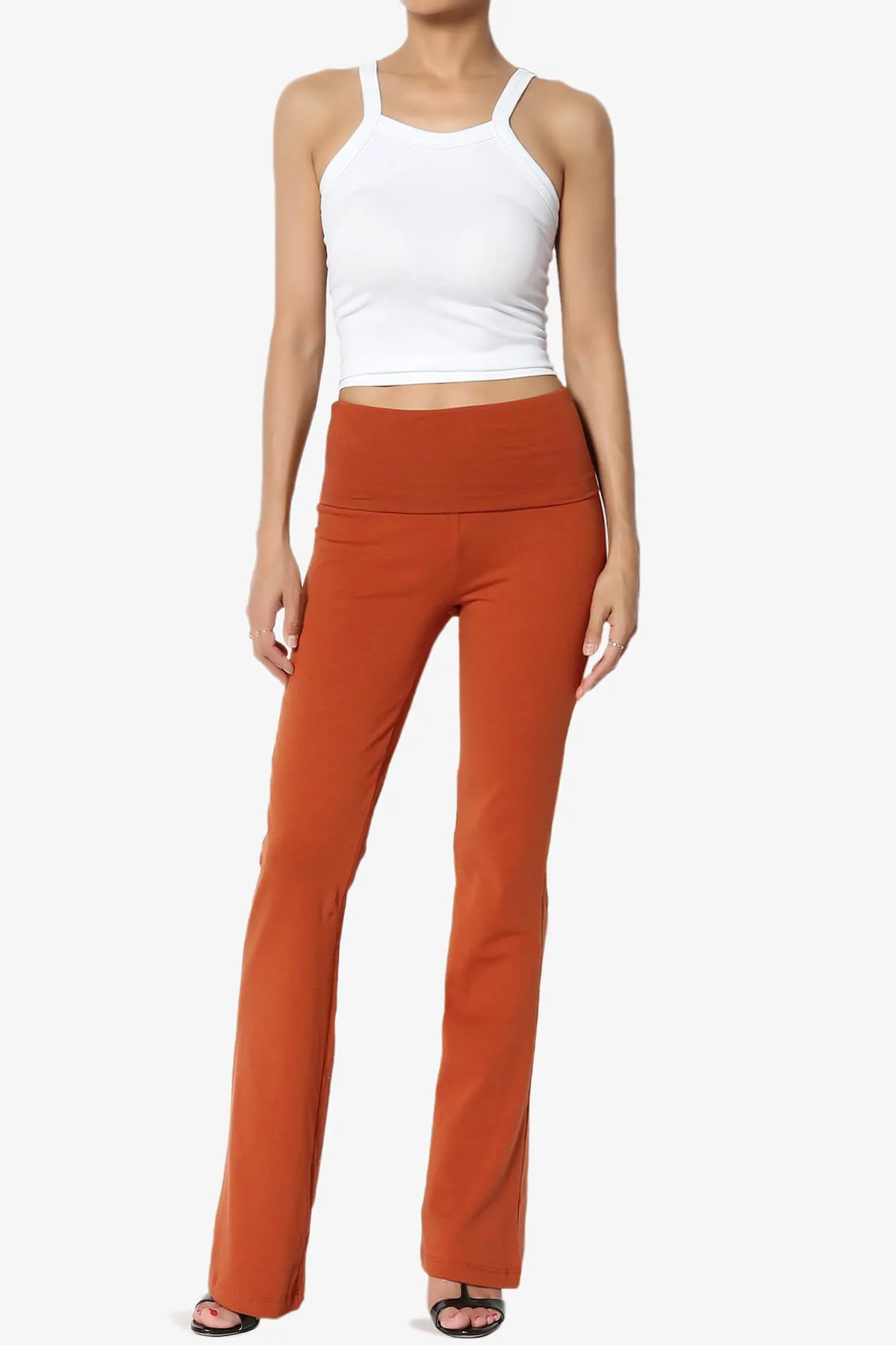Sara Foldover Waist Yoga Pants PLUS
