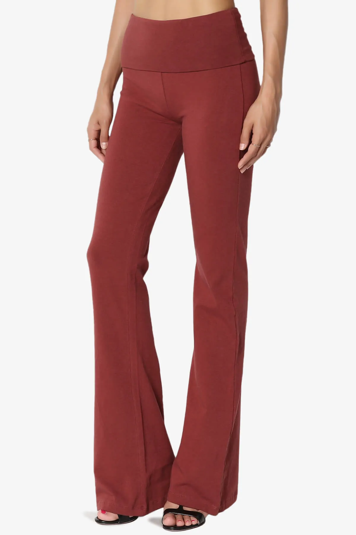 Sara Foldover Waist Yoga Pants PLUS