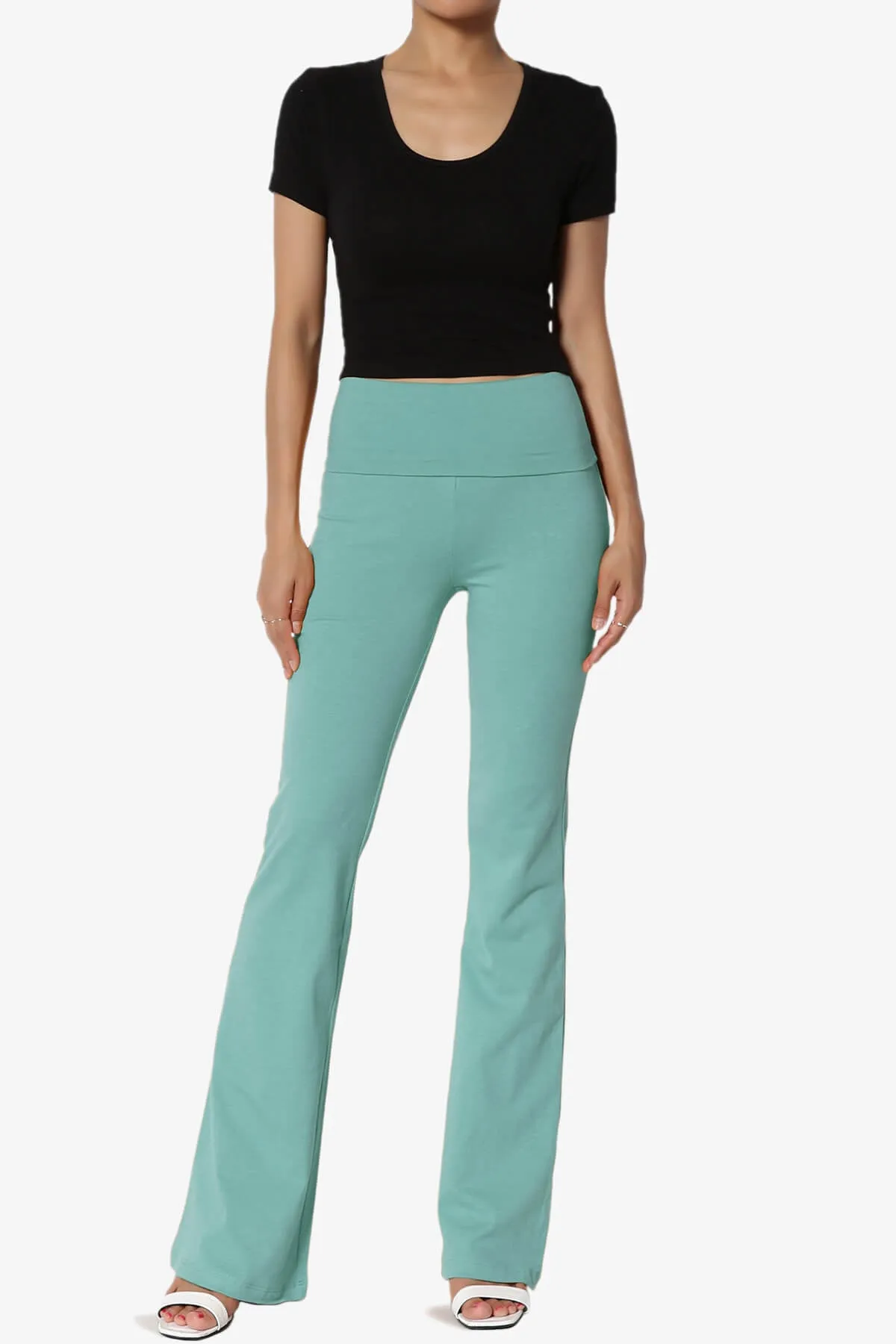 Sara Foldover Waist Yoga Pants PLUS