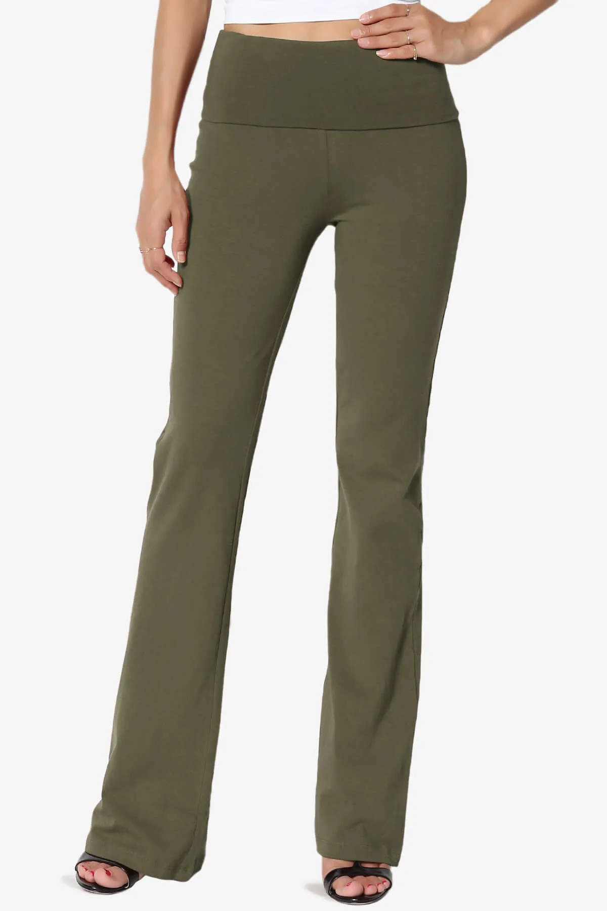 Sara Foldover Waist Yoga Pants PLUS