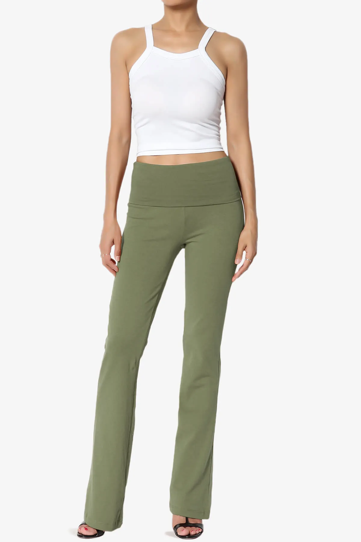 Sara Foldover Waist Yoga Pants PLUS