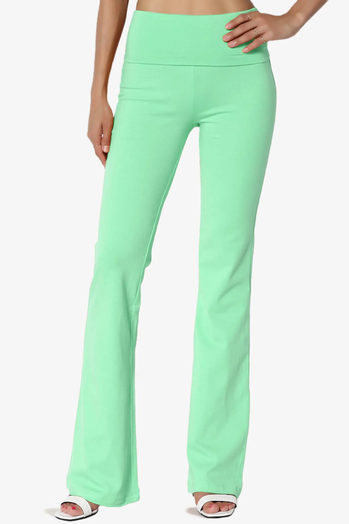 Sara Foldover Waist Yoga Pants PLUS