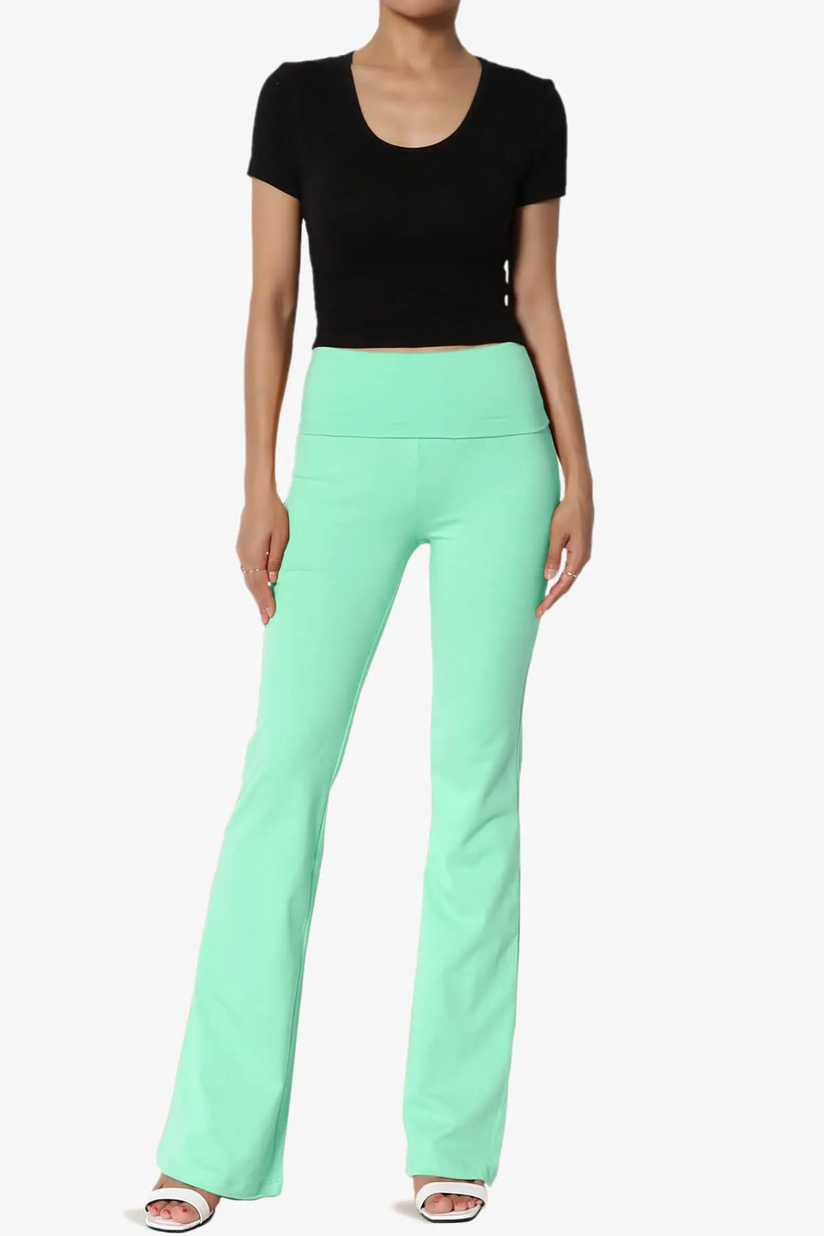 Sara Foldover Waist Yoga Pants PLUS