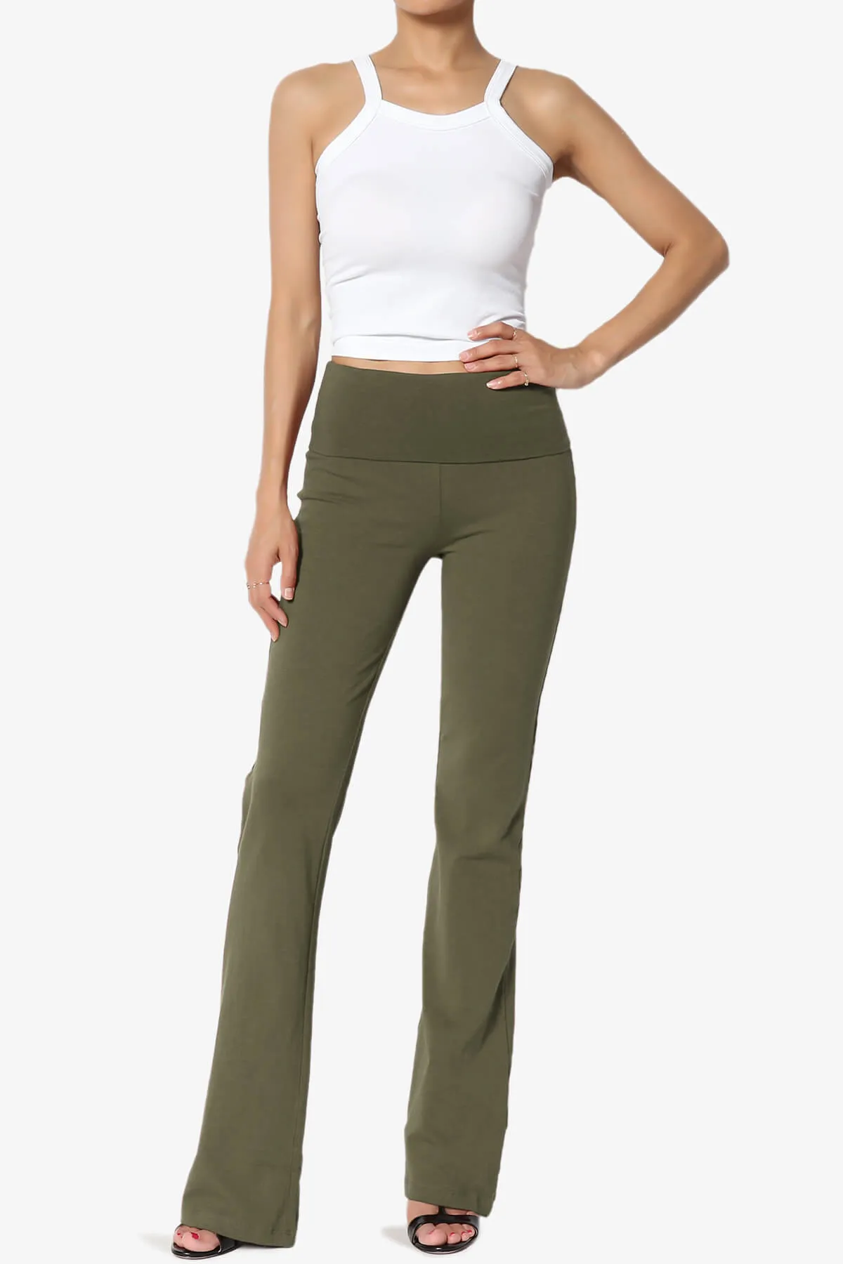 Sara Foldover Waist Yoga Pants PLUS