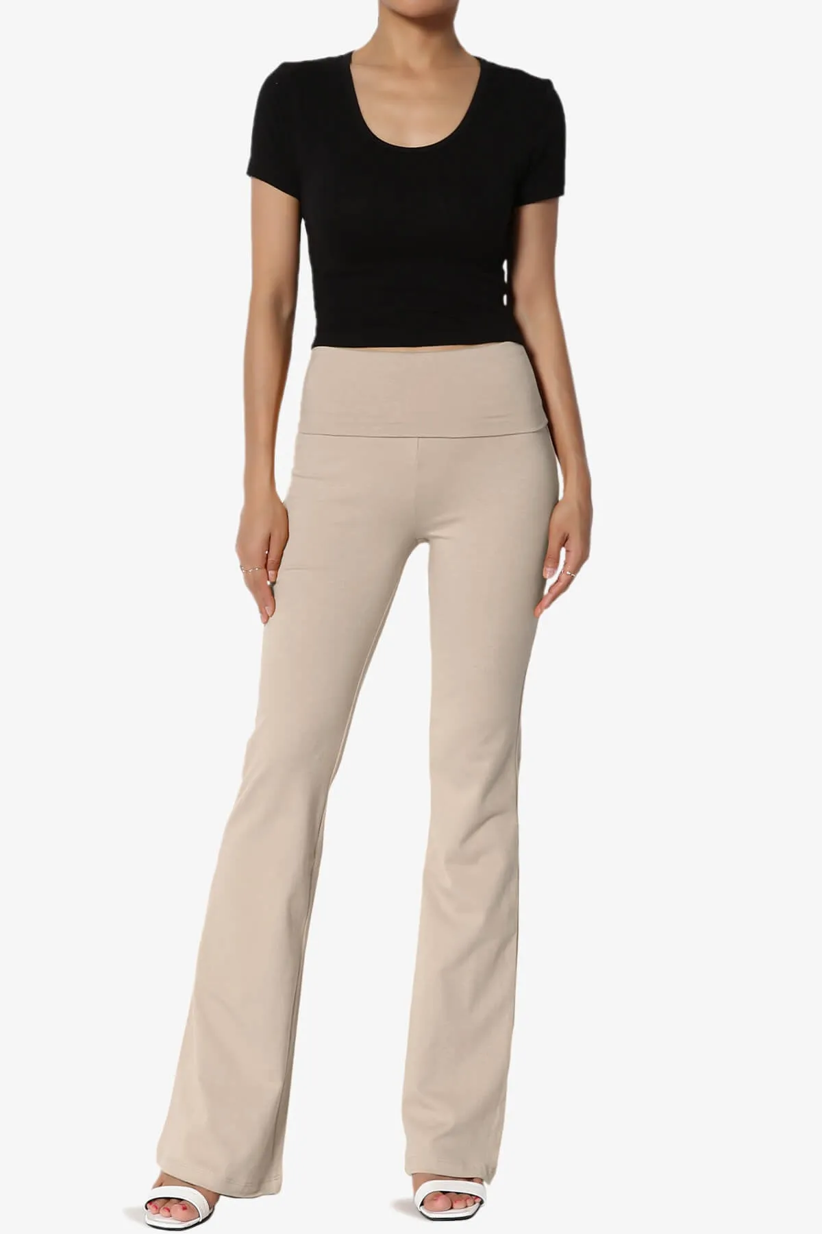 Sara Foldover Waist Yoga Pants PLUS