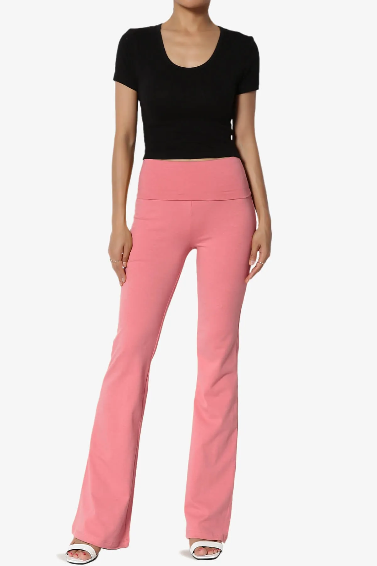 Sara Foldover Waist Yoga Pants PLUS