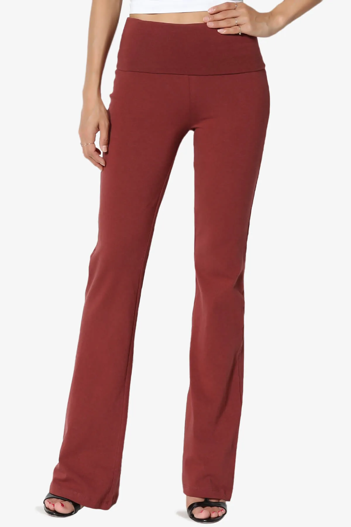 Sara Foldover Waist Yoga Pants PLUS