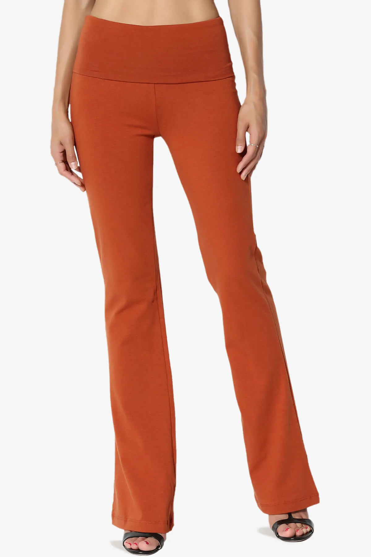 Sara Foldover Waist Yoga Pants PLUS