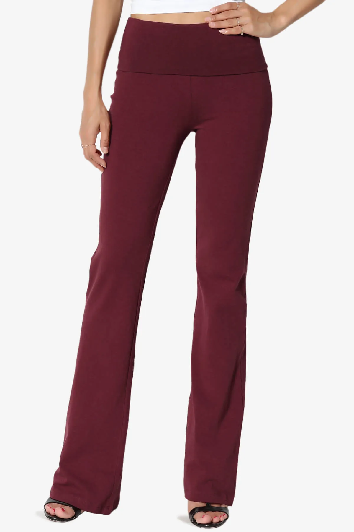 Sara Foldover Waist Yoga Pants PLUS