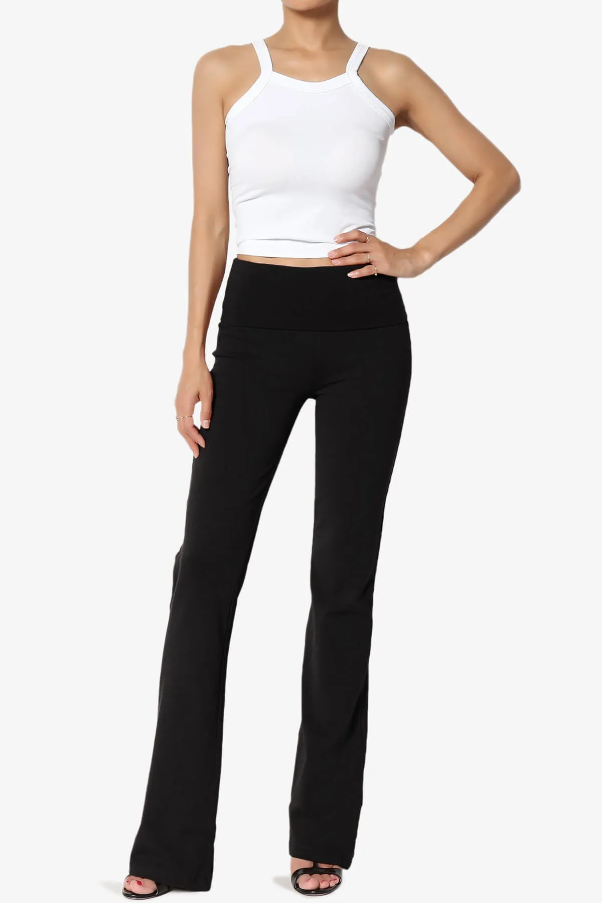 Sara Foldover Waist Yoga Pants PLUS