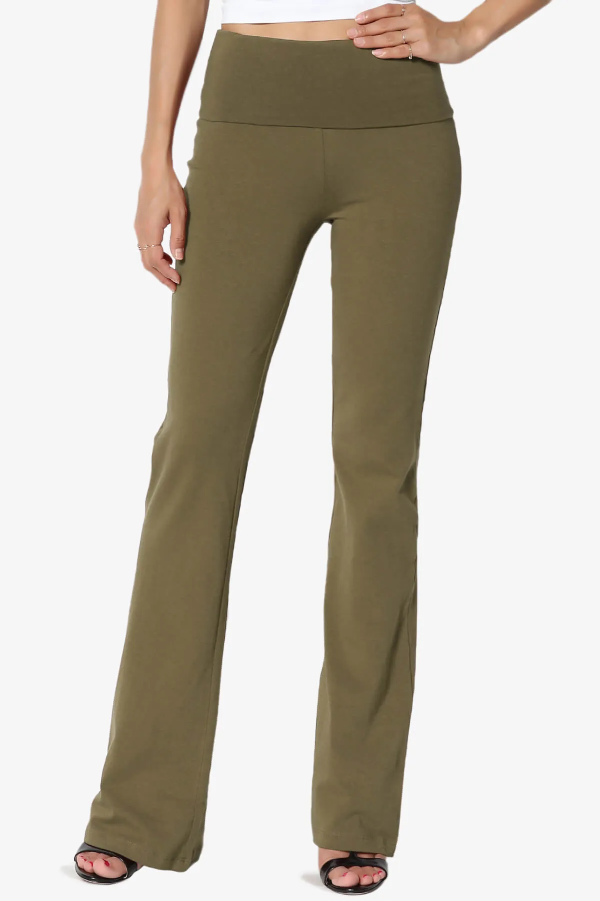 Sara Foldover Waist Yoga Pants PLUS