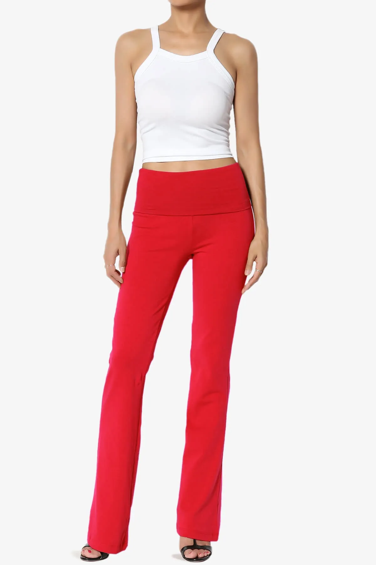Sara Foldover Waist Yoga Pants PLUS
