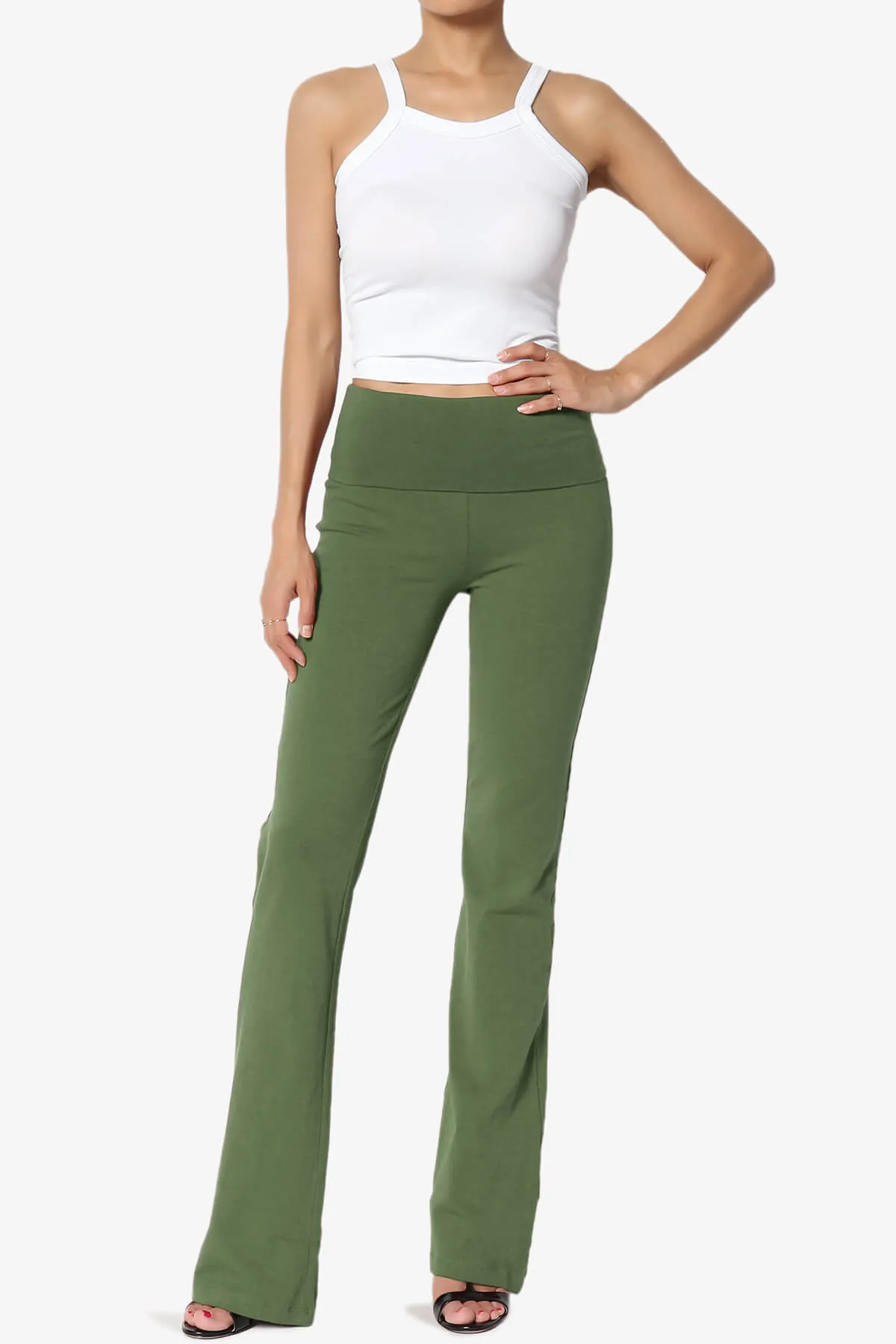 Sara Foldover Waist Yoga Pants PLUS