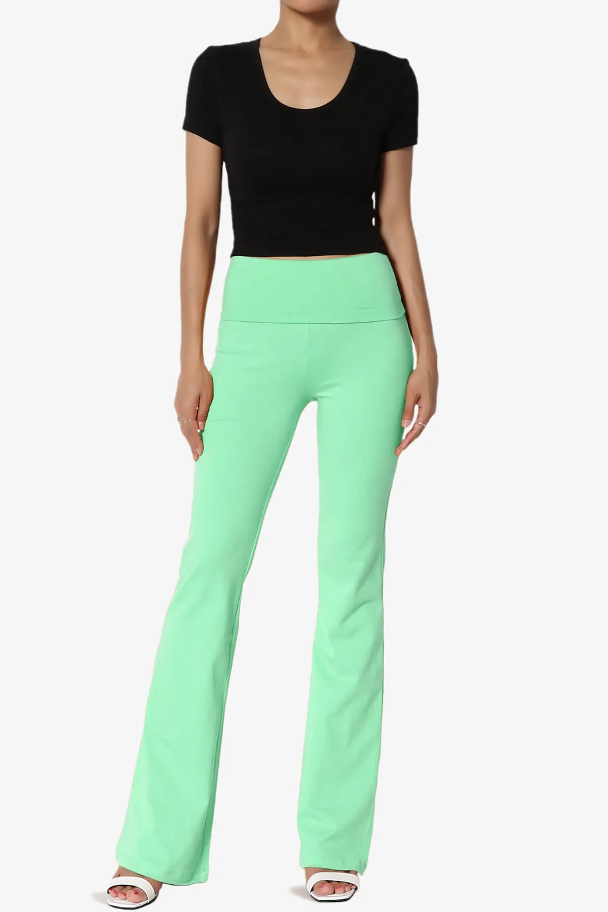 Sara Foldover Waist Yoga Pants PLUS