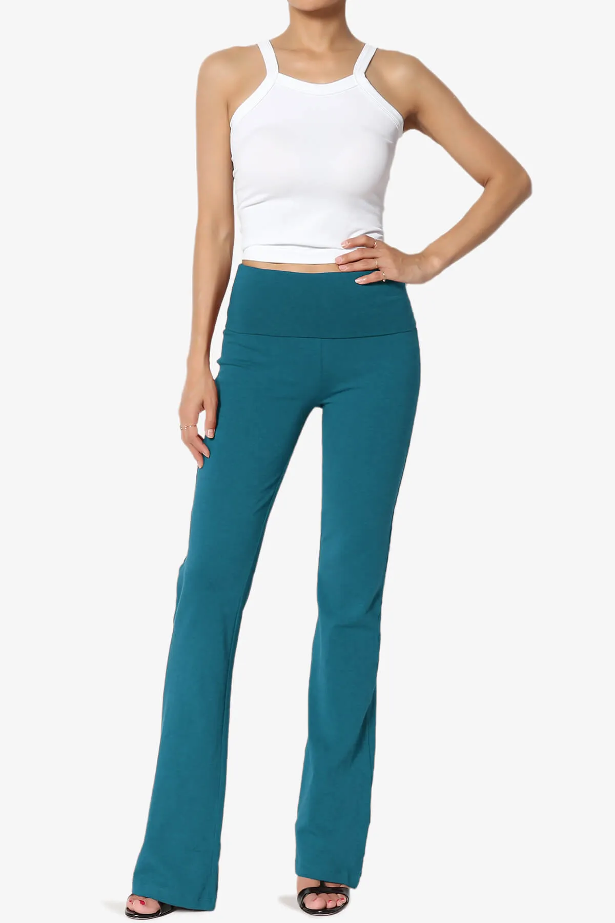 Sara Foldover Waist Yoga Pants PLUS