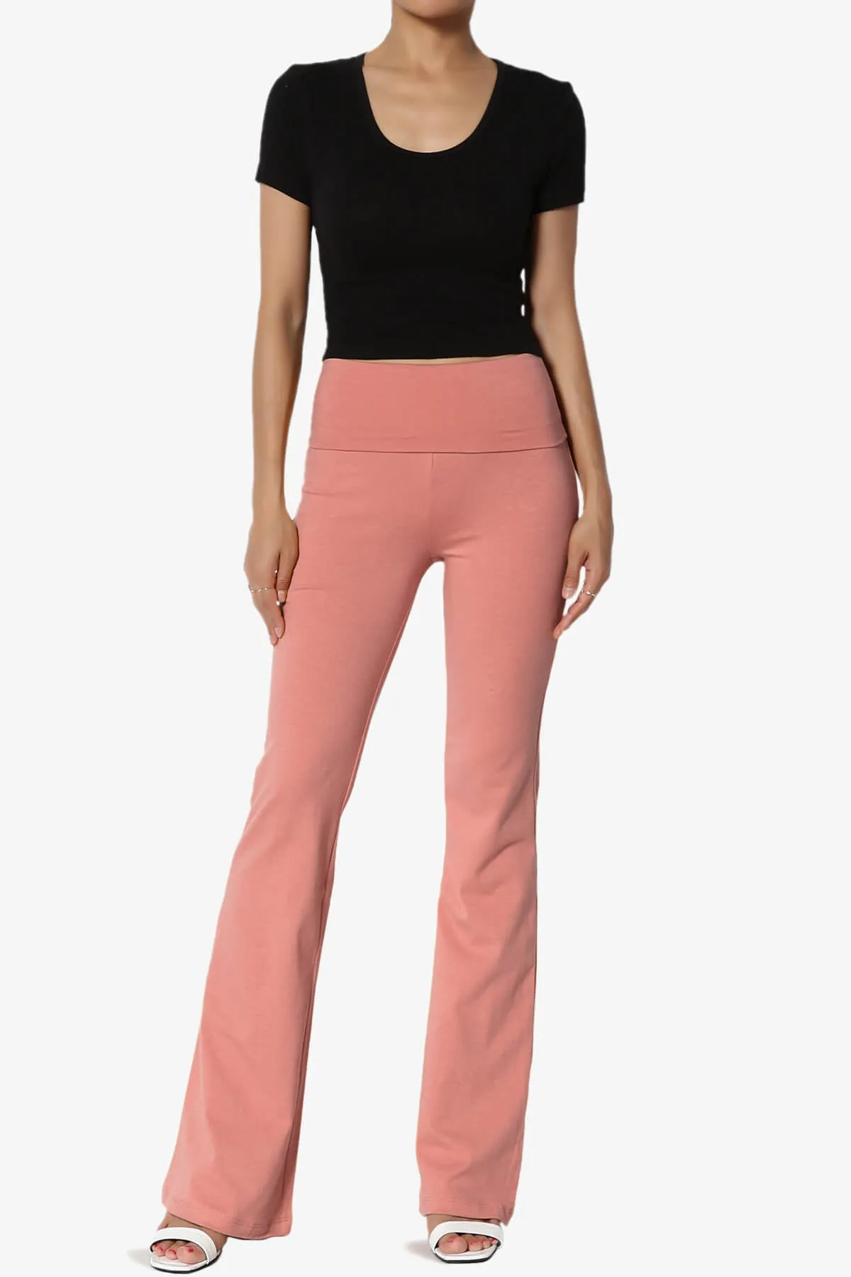 Sara Foldover Waist Yoga Pants PLUS