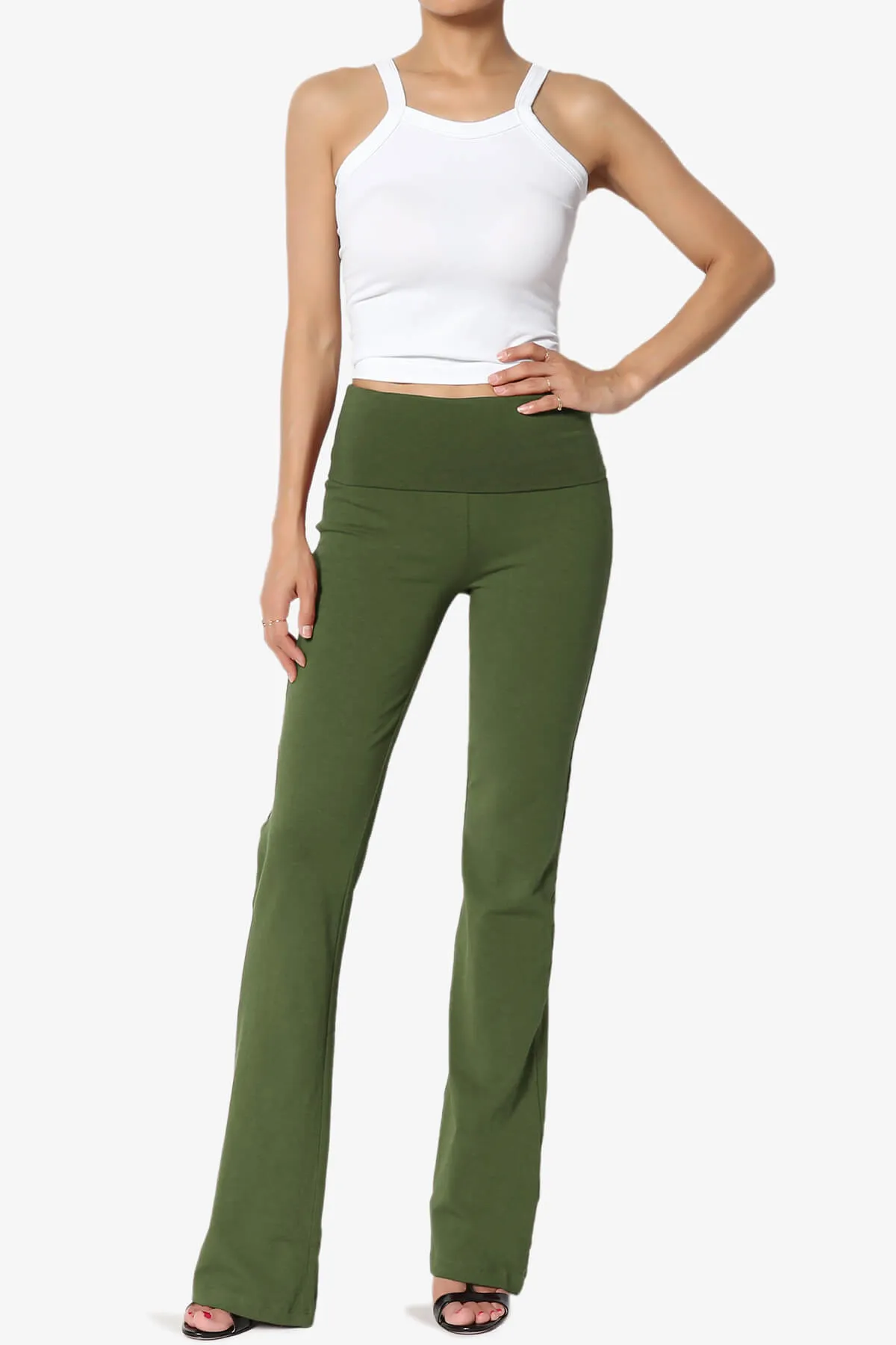 Sara Foldover Waist Yoga Pants PLUS