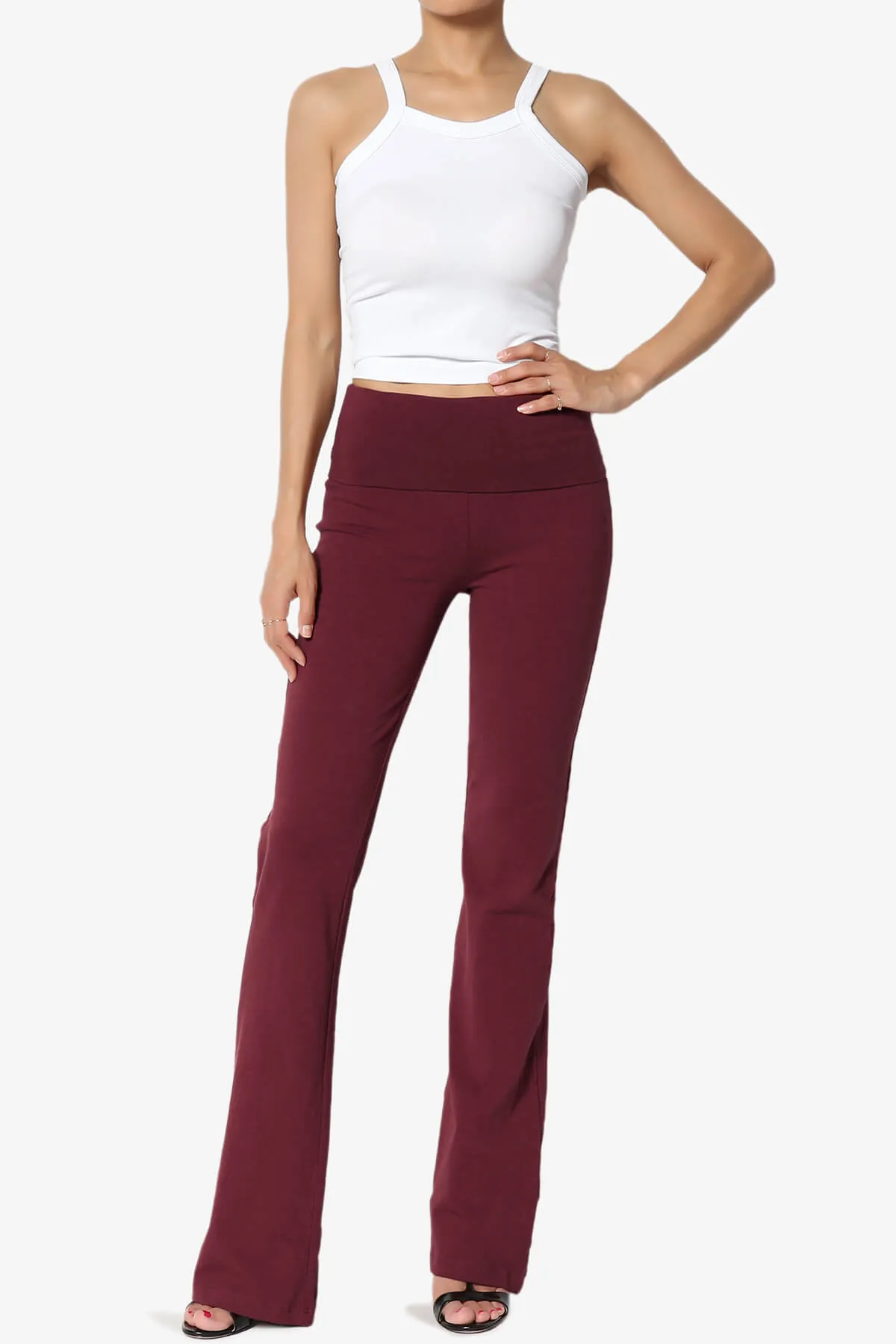 Sara Foldover Waist Yoga Pants PLUS
