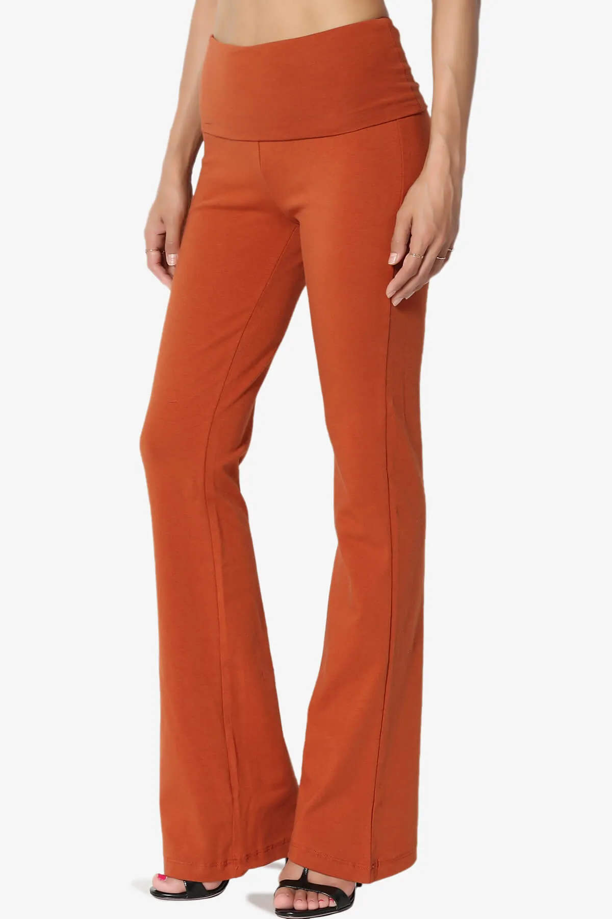 Sara Foldover Waist Yoga Pants PLUS