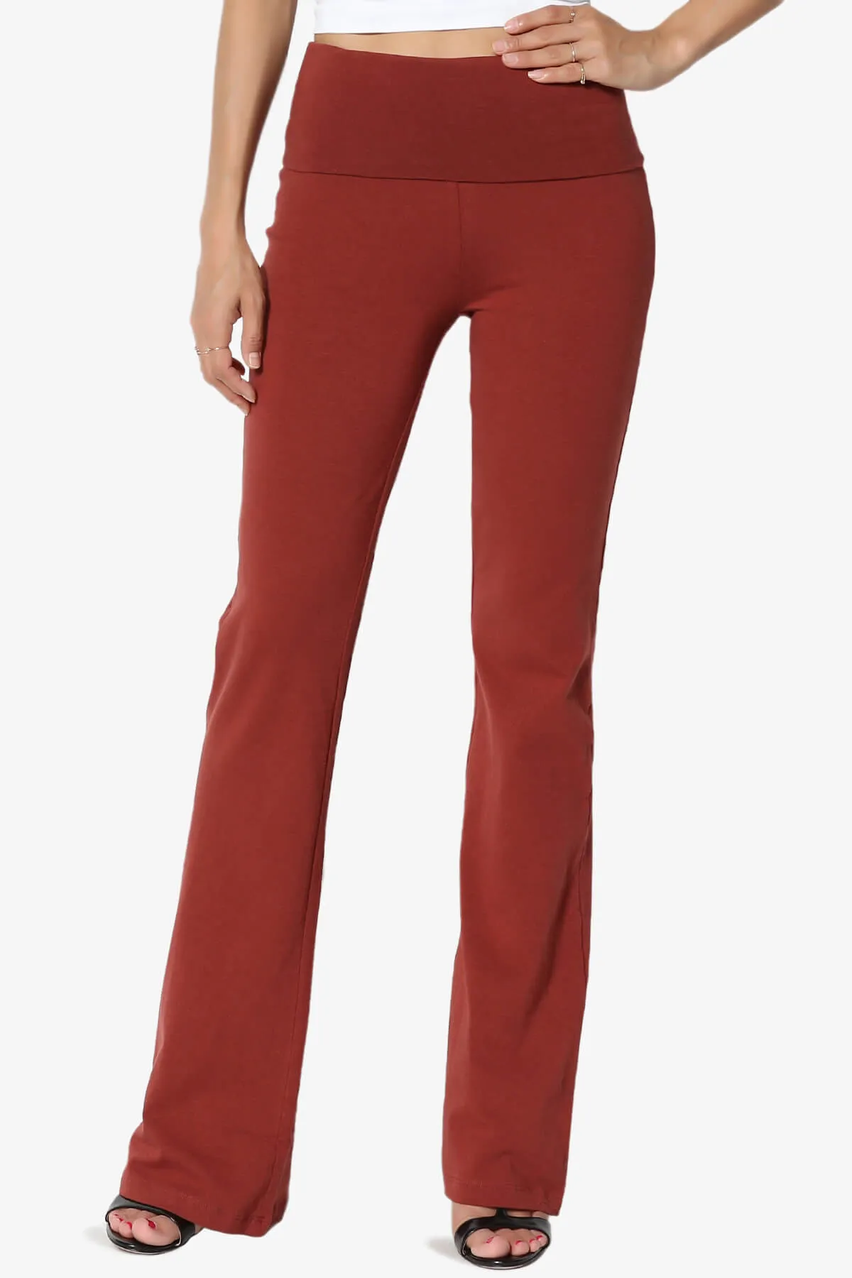 Sara Foldover Waist Yoga Pants PLUS