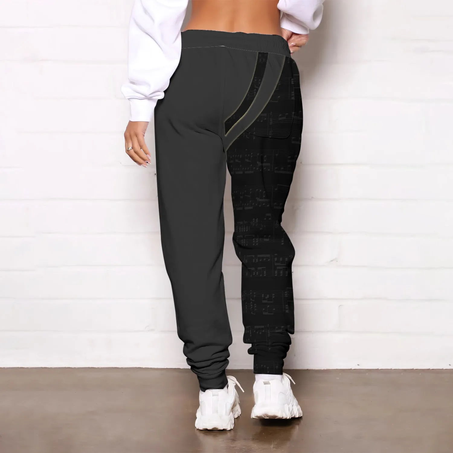 Saxophone Pants Saxophonist 3D Sweatpants Saxophone Jogger Blue