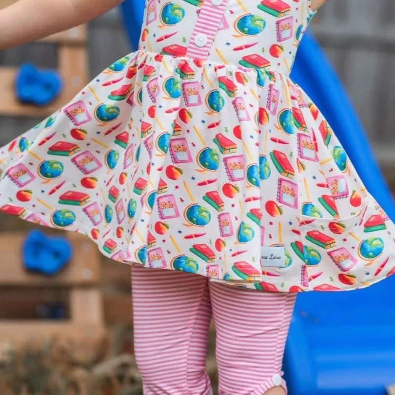 School Playset (knit tunic and capris) RTS