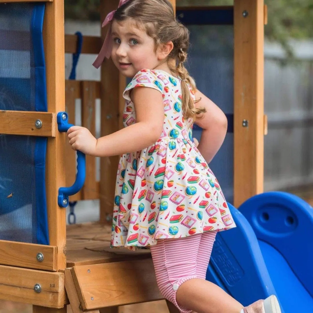 School Playset (knit tunic and capris) RTS