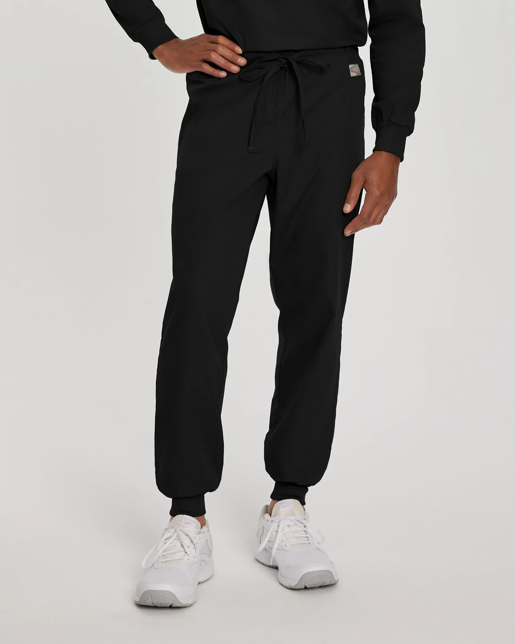 Scrub Zone LB404 Unisex Jogger Scrub Pants Black